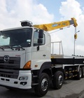 Hình ảnh: Đại lý bán xe tải Hino gắn cẩu 10 tấn. Xe Hino FY 4 chân 18 tấn gắn cẩu Soosan 10 tấn giao ngay xe