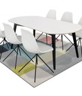 Hình ảnh: Bàn ăn 6 chỗ SCARLLET (Trắng + đen)