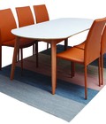 Hình ảnh: Bàn ăn 6 chỗ GAMMA (Trắng + nâu)