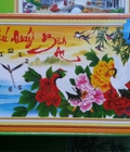 Hình ảnh: Tranh đính đá đồng hồ phú quý bình an H1137