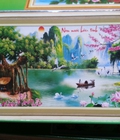 Hình ảnh: Tranh đính đá non nước hữu tình H1027