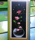 Hình ảnh: Tranh đính đá đồng hồ hoa hồng H761