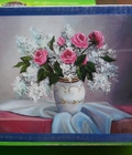 Hình ảnh: Tranh đính đá bình hoa H626