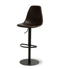 Hình ảnh: Ghế bar da chân inox đen VINCENT (Đen)