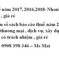 Hình ảnh: Báo cáo thuế năm 2017, 2016,2018 Nhanh , uy tín , có trách nhiệm , giá rẻ