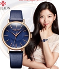 Hình ảnh: Đồng hồ nữ Julius Ja985 dây da xanh đen