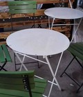 Hình ảnh: Thanh lý gấp 10 bộ bàn ghế cafe gỗ xếp giá yêu thương