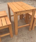 Hình ảnh: Bộ bàn ghế cafe gỗ quán cóc giá siêu rẻ