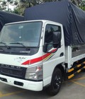 Hình ảnh: Xe tải FUSO Canter 4.7 thùng mui bạt tải trọng 2.1 tấn mới 2017