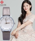 Hình ảnh: Đồng hồ nữ Julius dây da Ja957 xám bạc