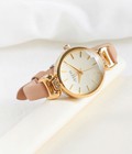 Hình ảnh: Đồng hồ nữ Julius Ja925 dây da màu cafe nhạt