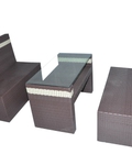 Hình ảnh: Bộ sofa cafe nhựa mây , sofa phòng lạnh giá rẻ