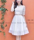 Hình ảnh: Đầm ren trễ vai tùng lưới xòe zalo 0988 45 3787