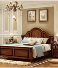 Hình ảnh: Giường ngủ gỗ tự nhiên tân cổ điển GNC 029