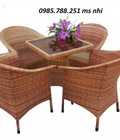 Hình ảnh: bàn ghế cafe mây nhựa hgh