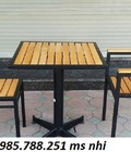 Hình ảnh: bàn ghế gỗ cafe giá rẻ