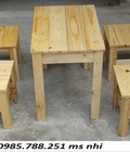Hình ảnh: bàn ghế gỗ cafe sân vườn