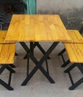 Hình ảnh: Bàn ghế cafe gỗ xếp giá rẻ
