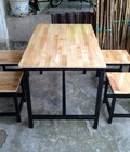 Hình ảnh: Bàn ghế cafe chân sắt cố định giá rẻ