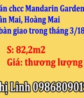 Hình ảnh: Bán Căn hộ chung cư Mandarin Garden 2 Tân Mai, quận Hoàng Mai sắp bàn giao trong tháng 3/18