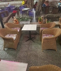 Hình ảnh: Bàn ghế cafe mây nhựa kiểu dáng sang trọng
