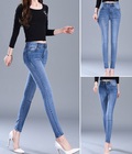 Hình ảnh: Quần jeans cạp cao co giãn