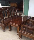Hình ảnh: Bộ bàn ghế minh quốc đào tay 10 ( gỗ tràm ) 