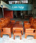 Hình ảnh: Bộ âu á hộp trương voi gỗ lim 2m40 