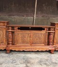 Hình ảnh: kệ tivi cột nho gỗ hương vân 2m20