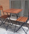 Hình ảnh: Bàn ghế cafe sắt gỗ giá rẻ