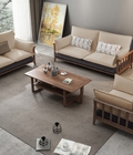 Hình ảnh: Sofa gỗ tự nhiên óc chó.SFG 032