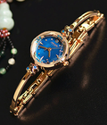 Hình ảnh: Đồng hồ nữ Julius Ja878 dây thép mặt xanh