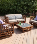 Hình ảnh: Bàn ghế sofa gỗ tự nhiên ngoài trời. SNT 007