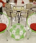 Hình ảnh: bàn ghế mây đồng tiền