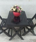 Hình ảnh: Bàn ghế cafe gỗ xếp thanh lý gấp - số lượng lớn - mẫu đẹp 