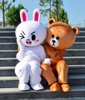 Hình ảnh: Quần áo hoá trang Mascot Thỏ Cony Gấu Brown Trang phục nhân vật, nhập vai