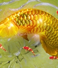 Hình ảnh: Tranh gạch 3d cá vàng HP106