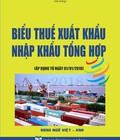 Hình ảnh: Biểu thuế xuất hàng hóa xuất nhập khẩu 2018 song ngữ Việt Anh