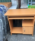 Hình ảnh: bàn vi tính 80cm có tủ màu vàng vân gỗ 
