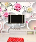 Hình ảnh: Tranh gạch men 3D hoa hồng sắc nét