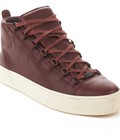 Hình ảnh: Giày nam Balenciaga Men s Arena Leather High Top Sneaker Shoes Burgundy