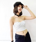Hình ảnh: Croptop chấm bi cúp ngực
