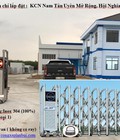 Hình ảnh: Cửa cổng xếp inox tự động chạy điện Lan Bùi