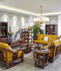 Hình ảnh: Bàn ghế sofa gỗ tự nhiên phòng khách cao cấp.SFG 033
