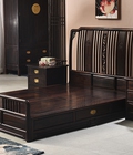 Hình ảnh: Giường ngủ gỗ mun hoa tự nhiên đời minh.GIC 019 
