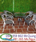 Hình ảnh: bộ bàn ghế cafe nhựa mây bảo bảo
