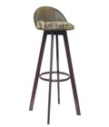 Hình ảnh: Ghế bar CB2130-P nệm PVC xoay chân thép sơn giả gỗ 