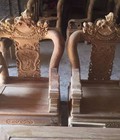 Hình ảnh: Bộ Bàn Ghế Nghê Đỉnh 3 đầu Gỗ H.ương Vân Tay 12