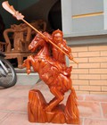 Hình ảnh: Tượng Quan Công Cưỡi Ngựa Cao 70 Gỗ Xà Cừ