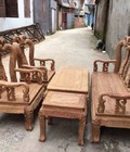 Hình ảnh: ​Bộ bàn ghế quốc đào gỗ hương vân